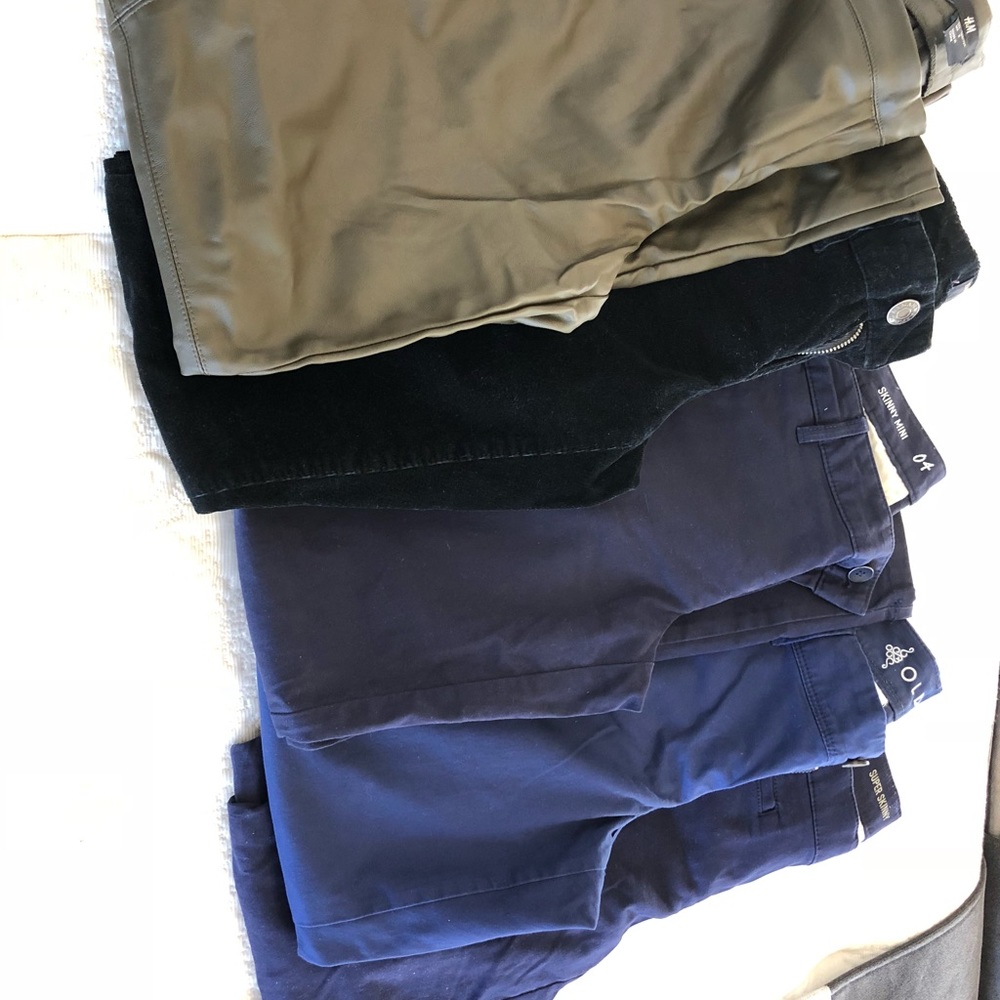 Gap,Navy,H&M’s ladies pants sizes from 4/6/8